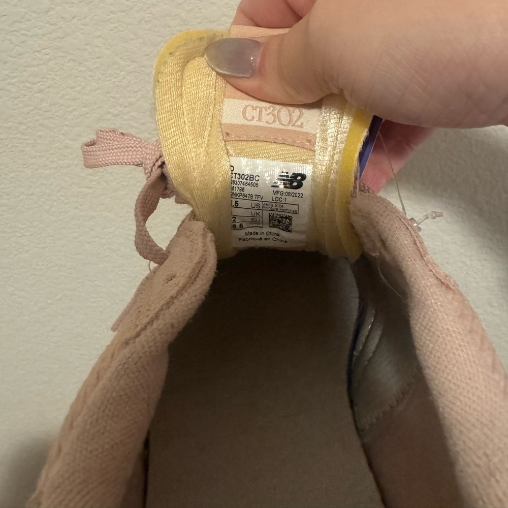 New Balance CT302 Pink Corduroy Sneakers - Picture 4 of 9